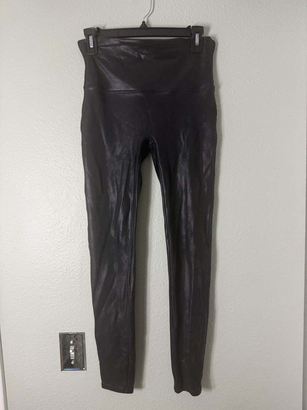 Spanx Women’s Leggings 28” - Black Foil Size Large